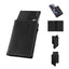 TOYFID Aluminum Alloy Wallet With Genuine Leather Cover Men's Billfolds