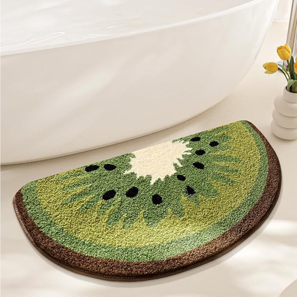Kiwi Fruit Bath Mats Cute Bathroom Rugs, Particularly Absorbent Secondary image