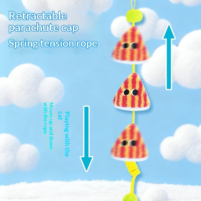 Cat Toy Swing Door-Mounted Fuzzy Ball Elastic Cord Secondary image