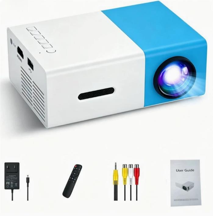 Home Office T300 Projector HD 1080P Miniature Mini Projector Secondary image