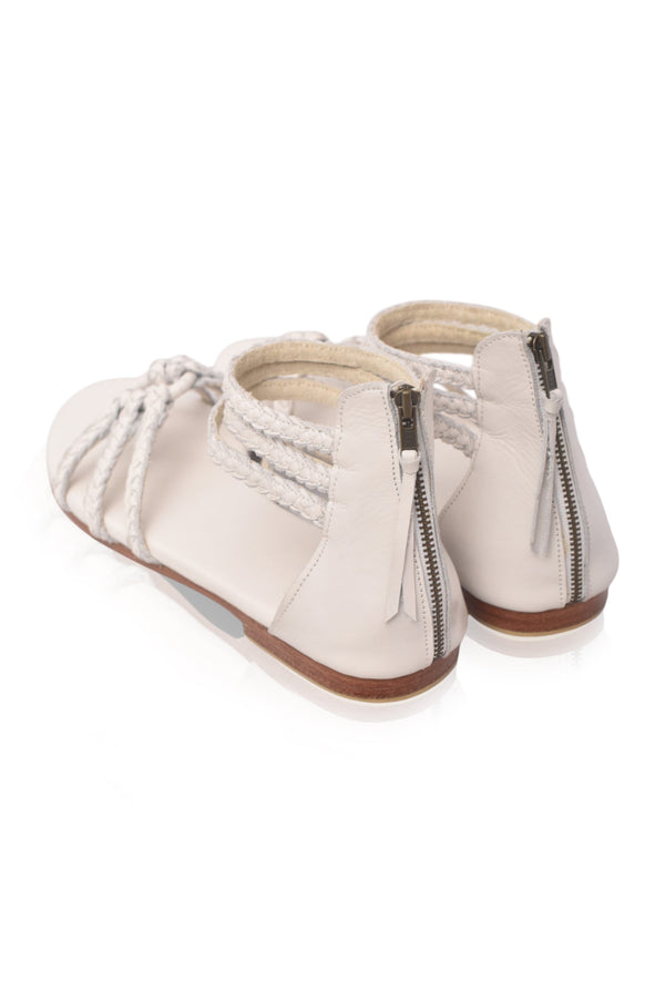 All Aboard Braided Leather Sandals
