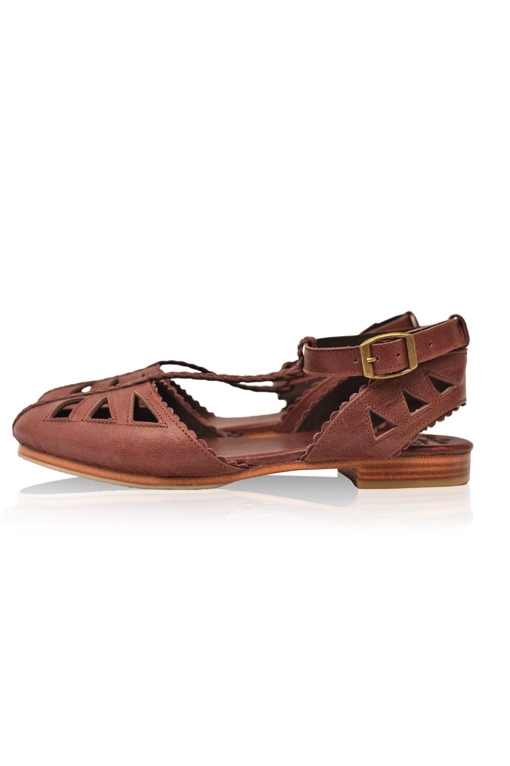 Bounty T-strap Leather Sandals Main image