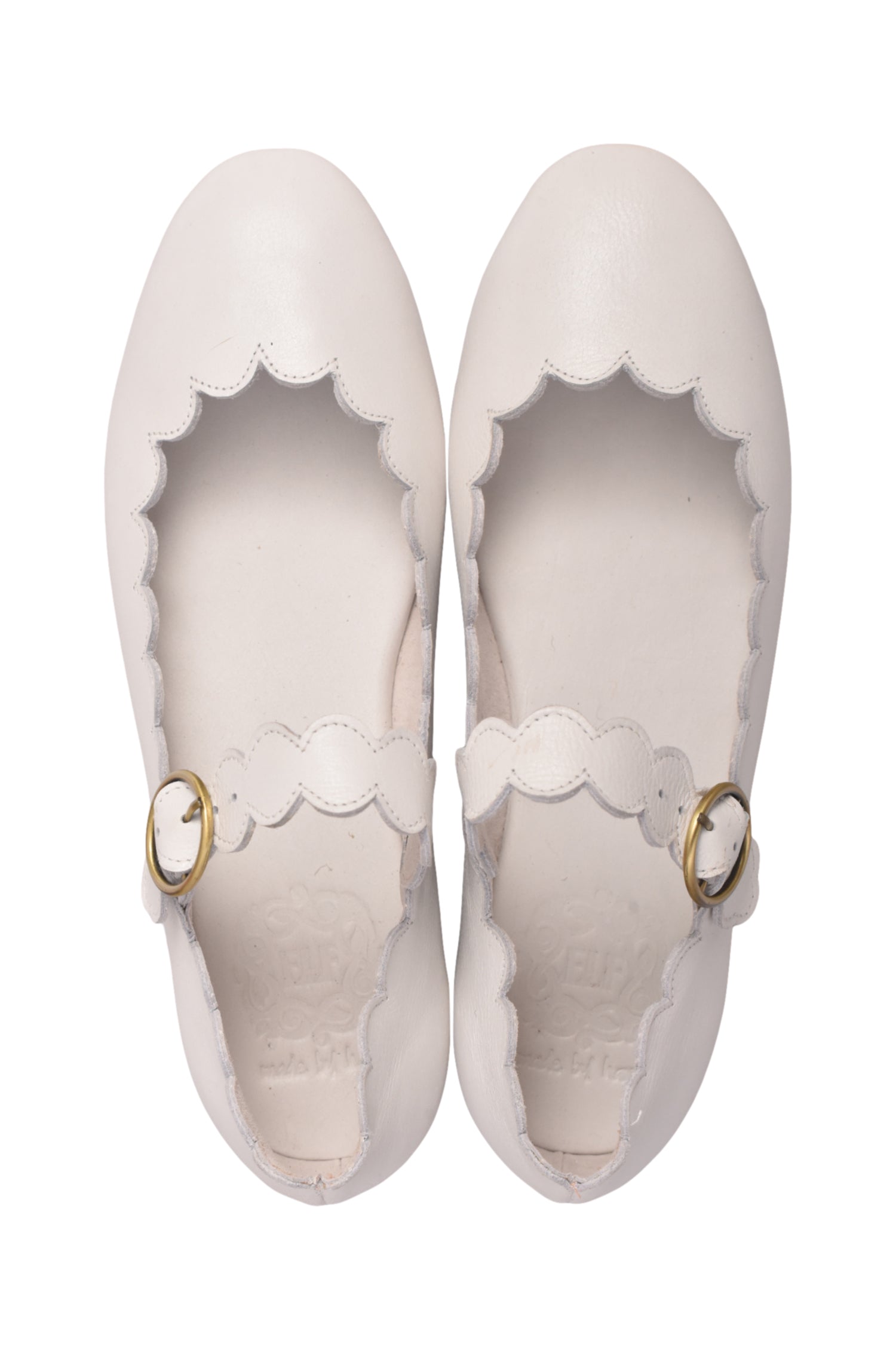 Mia Rosa Scalloped Mary Jane Flats Secondary image