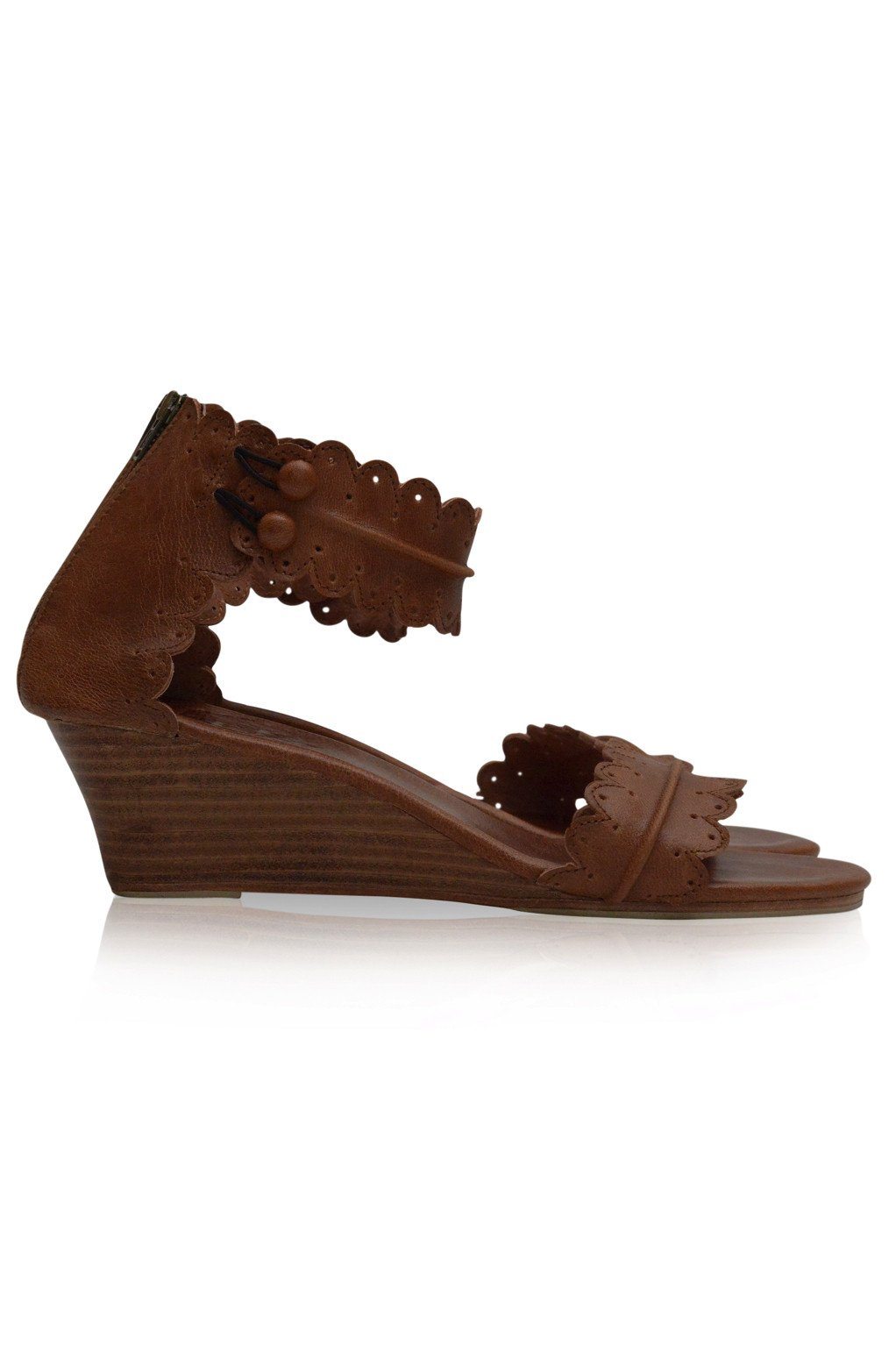 Magdalena Wooden Wedge Sandals Main image