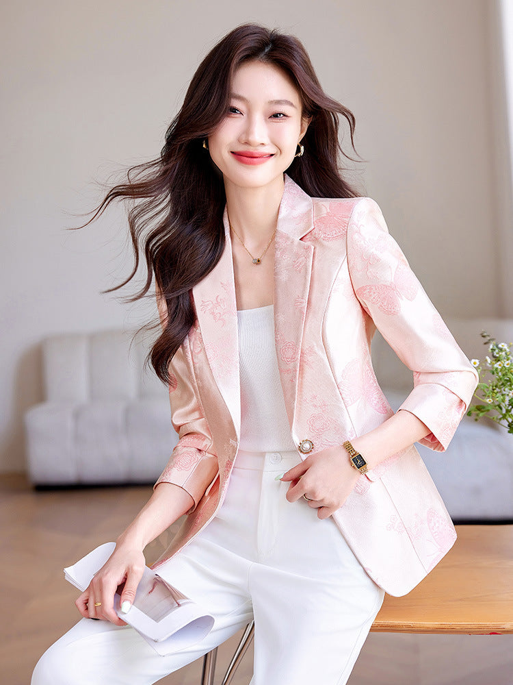Women's Autumn Clothing Elegant Slim-fit Suit Top Secondary image