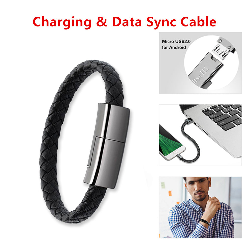 New Bracelet Charger USB Charging Cable Data Charging Cord For IPhone14 13 Max USB C Cable For Phone Micro Cable Secondary image