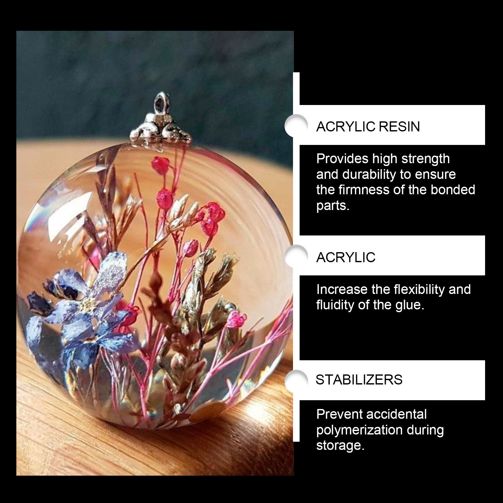 Cross-Border Jakehoe High-Transparency Resin Glue High-Transparency Resin Epoxy DIY Handmade Crafts Quick-Drying Secondary image
